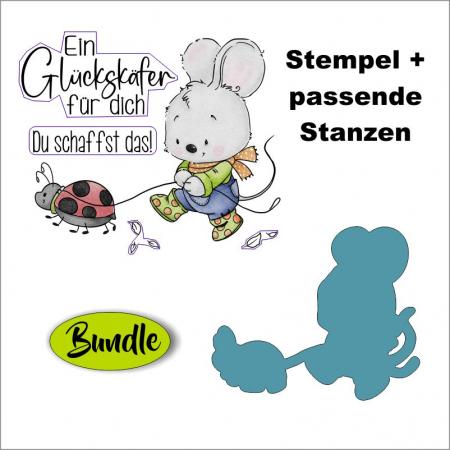 Maus mit Käfer - Bundle